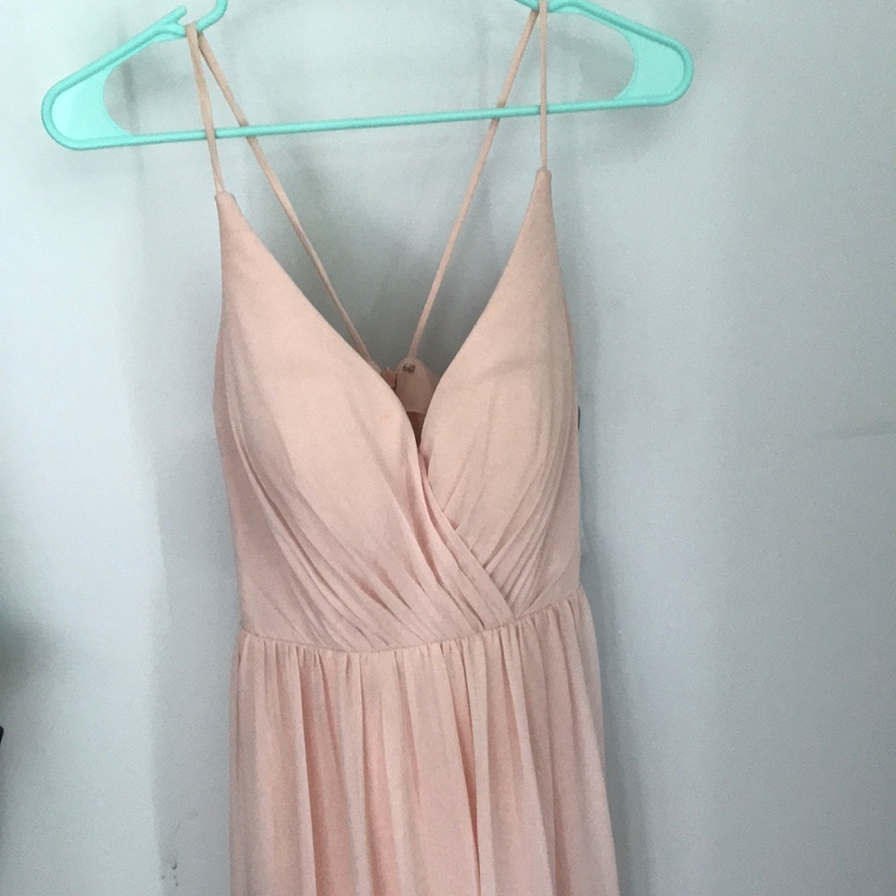 Bill levkoff petal pink dress